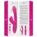 INTENSE Britney vibrator sa 3 motora i dvostrukim delovanjem 23cm roze od medicinskog silikona