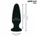 Addicted Toys silikonski plag L sa ukrasnim draguljem 12.6 cm crni