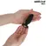 Addicted Toys Silicone Intimate Plug S with Decorative Jewel 8.8 cm Black