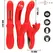 Intense Jessica Red napredni multifunkcionalni vibrator dužine 24.8 cm