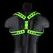 Ouch! Glow in the Dark Adjustable Sling Harness S/M - Luminous Green Accents