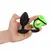 Ouch! Glow in the Dark Plug & Ring System - Fluorescent Green Silicone