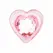 Stakleni analni čep Anal Collection Small Pink 7cm sa bazom u obliku srca