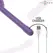 INTENSE FUN G-Spot Vibrator Model 9173, USB, Deep Purple, 19cm