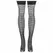 Leg Avenue Quarter Crochet Fishnet Hold-Up Stockings Black One Size