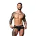 Male Power Jock suknja L/XL crna, veštačka koža, plisirana, sa nitnama