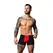 Male Power Hot Mesh Pouch Short XL Crna/Crvena Prodisna Mikro Mreža