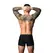 Male Power Hot Mesh Pouch Short S crno crveni lagani mikro mrežasti veš