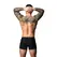 Male Power Hot Mesh Pouch Short L crno crveni prozračni mikro mrežasti šorts