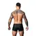 Male Power Snap Off Short M Black muške bokserice sa praktičnim kopčanjem na drikere