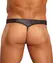 Male Power Ultimate Duo Micro G-String L/XL crne tange sa crvenim prstenom