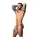 Male Power Uplift Jock S/M sivo narandžasti sa kobalt plavim prstenom za udobnost