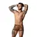 Male Power XL Performance šorts sa crnim silikonskim prstenom, braon leopard dezen