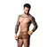 Male Power & Bone Yard Leopard Brown šorts sa crnim silikonskim prstenom L