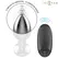 Intense Metal Vibrating Plug M, 10 modova vibracije, daljinski upravljač, vodootporan