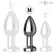 Intense Metal Vibrating Plug M, 10 modova vibracije, daljinski upravljač, vodootporan