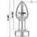 Intense S Metal Plug - 10-Mode Remote Vibrating, Waterproof, Silver