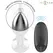 Intense S Metal Plug - 10-Mode Remote Vibrating, Waterproof, Silver