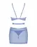 Obsessive Freedom Shaderi Blue Mesh Dress with Adjustable Belt Set XL/2XL
