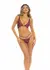 Lurex Dreams Burgundy 2-Piece Bra Set with Glitter Accents M/L