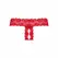 Underneath Kyra Open Crotch Lace Thong Red S/M