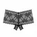 Underneath Mila Lace Briefs Mid-Rise Open Design Black L/XL