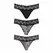 Underneath Jane 3-Piece Thong Set - Multicolor, Stretch Fit, S/M