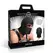 XR Brands Drone Black Hood with Open Eye Design - Adjustable Fit