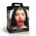 XR Brands Vampire Series Vibrating Red Lips Gag - Adjustable Vegan Strap
