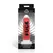 NS Novelties silikonski dildo crveni 18.5 cm sa rebrastom teksturom i vakuumskom bazom