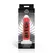 XR Brands Premium silikonski dildo sa vakuumskom čašicom crveni rebrasti 18.5 cm