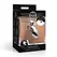 Master Series Metal Chastity Device Push-Lock Adjustable Silver 3.25in