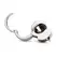 Master Series Metal Chastity Device Push-Lock Adjustable Silver 3.25in