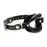 XR Brands Labios Jugosos Silicone Open Mouth Gag Black Adjustable Strap