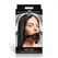 XR Brands Labios Jugosos Silicone Open Mouth Gag Black Adjustable Strap