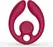 SVibe GIZI Duo Burgundy dupli intimni masažer za parove sa daljinskim upravljačem