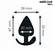 Addicted Toys Silicone Intimate Plug Size S 5.3 cm - Medical Grade, Black