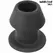 Addicted Toys Extreme Hollow silikonski plag veličina S 7.5 cm u crnoj boji