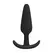 Malo Small Silicone Anal Plug with Suction Base - Black