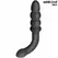 Addicted Toys Dvostrani Silikonski Masažer 16.5cm Crni - Progresivni Oblik