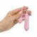 Good Vibes Only Siva roze mini vibrator rebrasti silikon 10 modova
