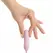 Good Vibes Only Siva roze mini vibrator rebrasti silikon 10 modova
