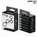 Addicted Toys Multi-Ring sistem podrške sa anatomskim pregradama crni 201mm