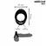 Addicted Toys Double Ring System crni silikonski prsten sa teksturom za podršku 72 mm