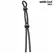 Addicted Toys silikonski podesivi anatomski prsten sa dvostrukom petljom 19.5cm crni