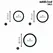 Addicted Toys Silicone Support Rings Set 3 Sizes Black 8435565956561
