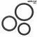 Addicted Toys Silicone Support Rings Set 3 Sizes Black 8435565956561