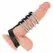 KINK 4-Piece Metal Ring System with Leather Strap & Secure Closure 22cm