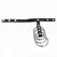 KINK 4-Piece Metal Ring System with Leather Strap & Secure Closure 22cm