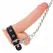 KINK Leather Ring with 60cm Metal Chain & Adjustable Leather Strap 21.5x2cm